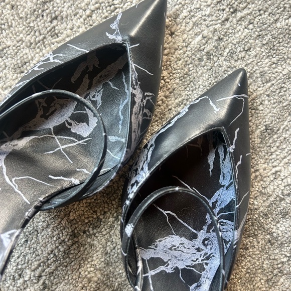 Balenciaga FW 2013 by Alexander Wang iconic Marble heels 38.5 black grey - Picture 5 of 10